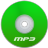 Mp3 Green Icon 48x48 png